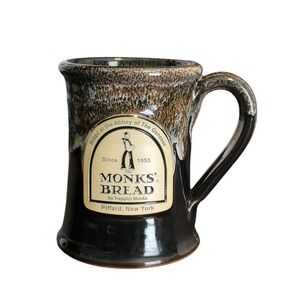 Deneen Pottery Mug Monk's Bread by Trappist Monks Abbey of the Genesee 2012 Hand